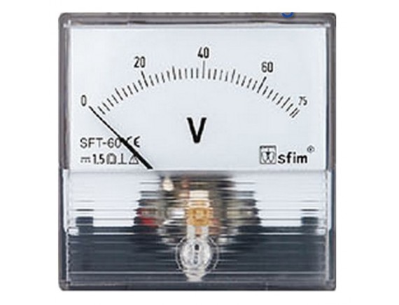 Analog DC Voltage Meter 75V